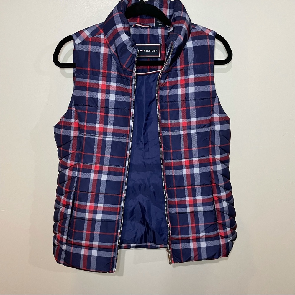 Tommy Hilfiger Plaid Puffer Vest